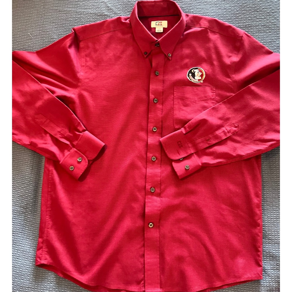 Cutter‎ & Buck Florida State Seminoles Button Down Shirt Mens Large L